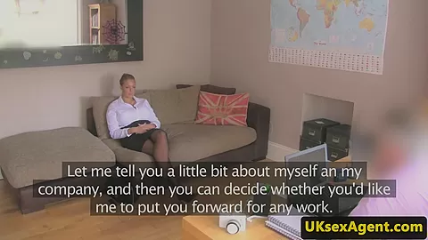 Busty euro pussyfucked before tugging cock