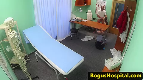 Medical fetish fun with euro patient