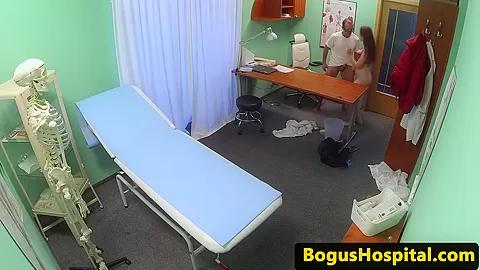 Medical fetish fun with euro patient