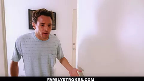 FamilyStrokes - Busty Latina Works a Big White Cock