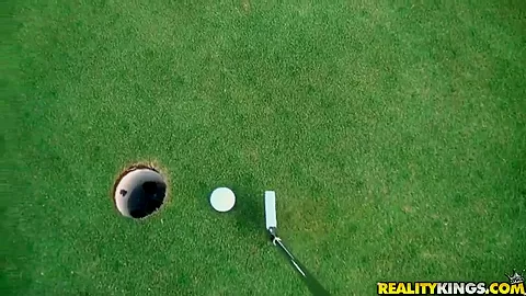 Arousing petite latina gets anughty at golf match