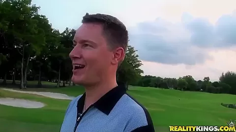 Arousing petite latina gets anughty at golf match