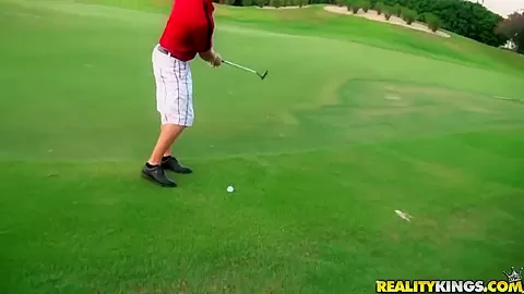 Arousing petite latina gets anughty at golf match