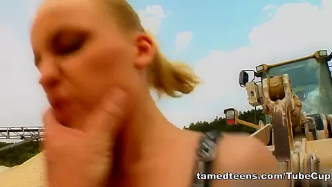 Two hot teens get 'delivered' to a bunch of guys who pound the living hell out of these teen 18+ asses.