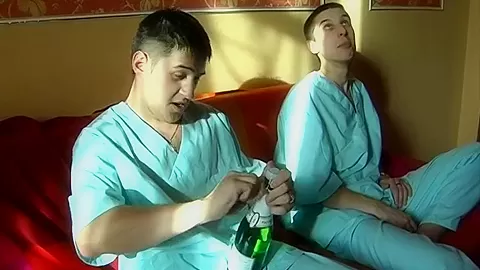 Ester & Yalena & Yulia & Zlata in group sex scene showing real college fucking