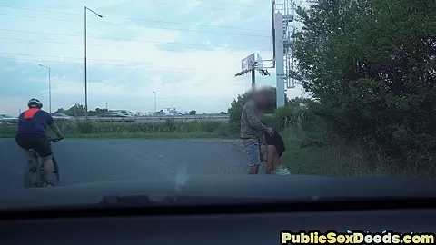 Real pickedup inked MILF got pussyfucked after cocksucking