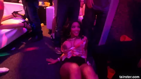 Sexy pornstars fucking in the club