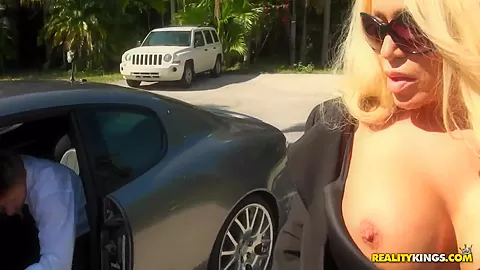 Sexy blonde pornstar is having fun with her sexy boyfriend