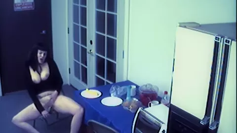 Busty masturbating teen 18+ office slut
