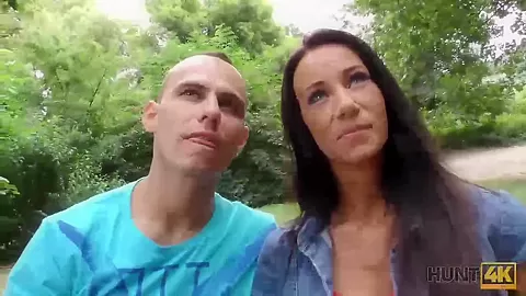 HUNT4K. Guy needs cash so why allows stranger to fuck his cute GF
