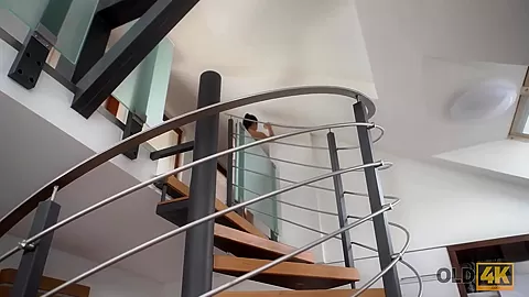 OLD4K. Old man wakes up when naughty GF takes a sit on his face
