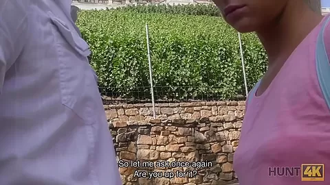 HUNT4K. Young couple desires cash so why colleen spreads her legs