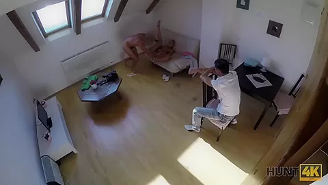 HUNT4K. Young couple desires cash so why colleen spreads her legs
