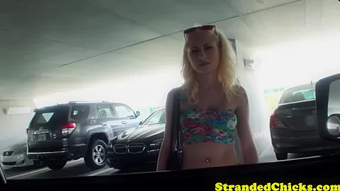 Stranded teen 18+ swallows cum after masturbating