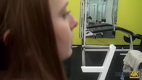 HUNT4K. Spontaneous pickup in the gym causes passionate sex scene