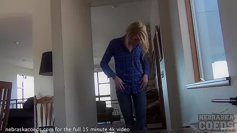 Really Hot Iowa Cheerleader Masturbating In A Forest Nude