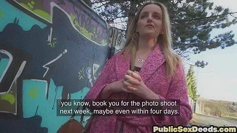 Euro babe POV suck and fuck after picking up on street