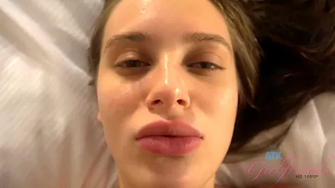 Lana gets a full load of cum on her face