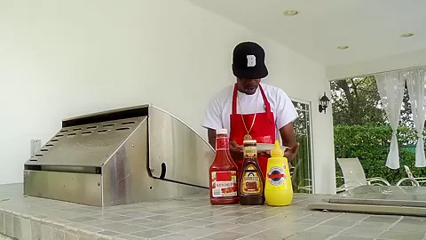 Busty ebonies get fucked at a barbeque