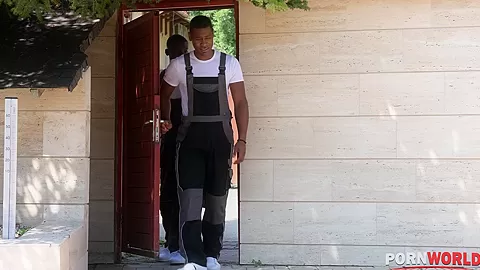 2 Black Moving Guys DP Newly Single MILF in Ex-Husbands Home GP2056 - PornWorld