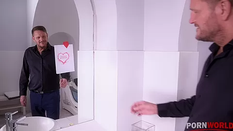 Titty fucking in the bathroom with sexy wife Josephine makes him cum hard GP1030 - PornWorld