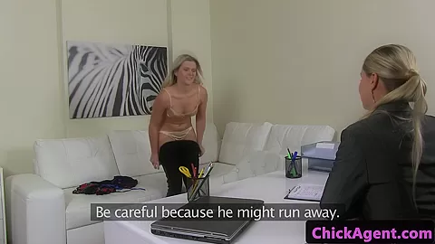 Casted euro lesbian eating pussy