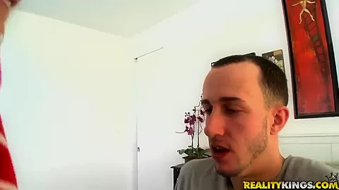 Teenage first timer Tristyn in red panties