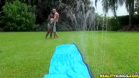 Big black bodied bitch Gizelle shakes her boobs and ass