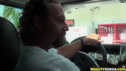 Blonde is making blowjob and then gets cum on her natural tits
