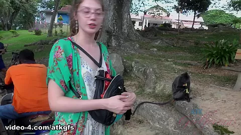 Elena Is Excited This Time To Meet The Monkeys - ATKGirlfriends