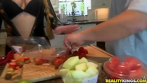 Very hot sex in the kitchen by crazy lovely couple