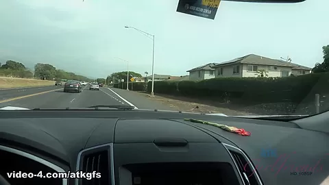 Another Day, Tara Squirts Like Crazy In The Car - ATKGirlfriends