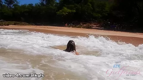 Jane Has A Blast At The Nude Beach - ATKGirlfriends