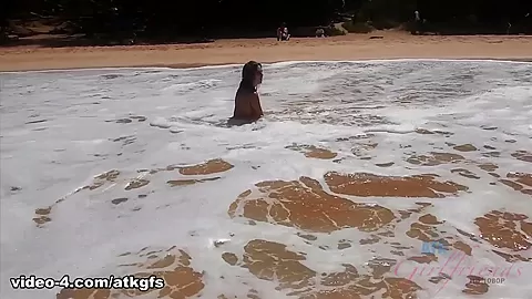 Jane Has A Blast At The Nude Beach - ATKGirlfriends
