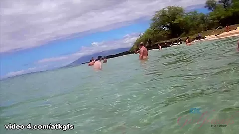 You Take Rosalyn Out For The Day And End Up At The Nude Beach - ATKGirlfriends