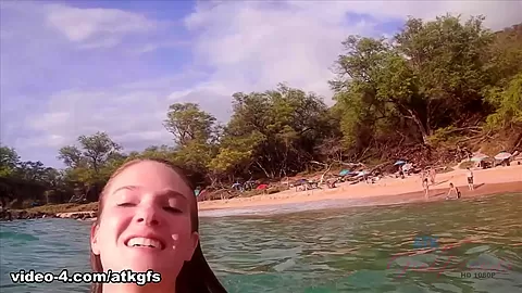 Ashely Makes It To The Nude Beach In Hawaii - ATKGirlfriends