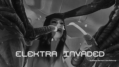 The sexy naughty Electra gets Invaded