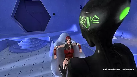 The sexy naughty Electra gets Invaded