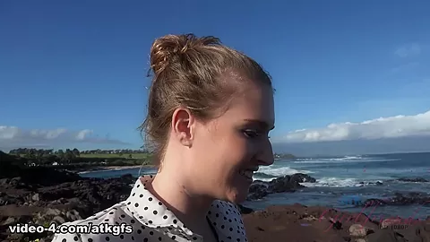 Ashley Loves The Black Sand Beaches - ATKGirlfriends