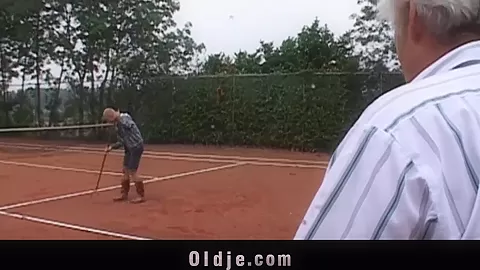 Short haired coed slut fucking grandpa