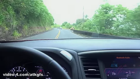 A Rainy Day Trip To The Falls Ends With A Car Orgasm - ATKGirlfriends