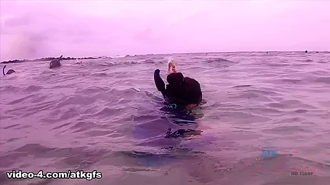 You Take Jade Out To Snorkel, And Get Her Off In The Car - ATKGirlfriends