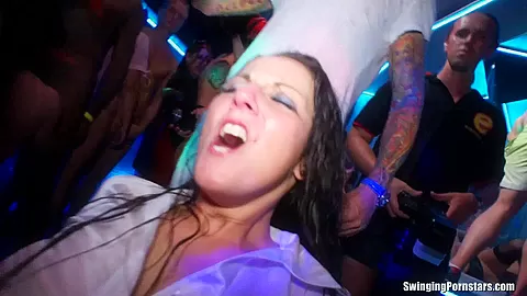 Party lesbians have fun in public