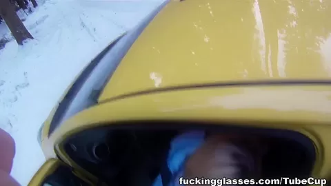 Snowboarder chick loves cock