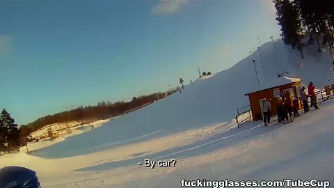 Snowboarder chick loves cock