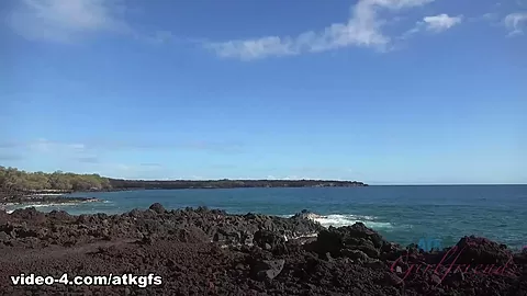 Lenna Travels To Hawaii And Gets Right To The Nude Beach - ATKGirlfriends