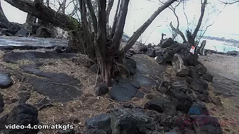 The Rain Doesn't Keep You And Violet From Exploring The Lava Flow - ATKGirlfriends