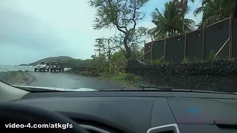 The Rain Doesn't Keep You And Violet From Exploring The Lava Flow - ATKGirlfriends