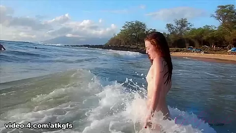 You Take Danni For A Day At The Nude Beach - ATKGirlfriends