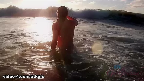 You Take Danni For A Day At The Nude Beach - ATKGirlfriends